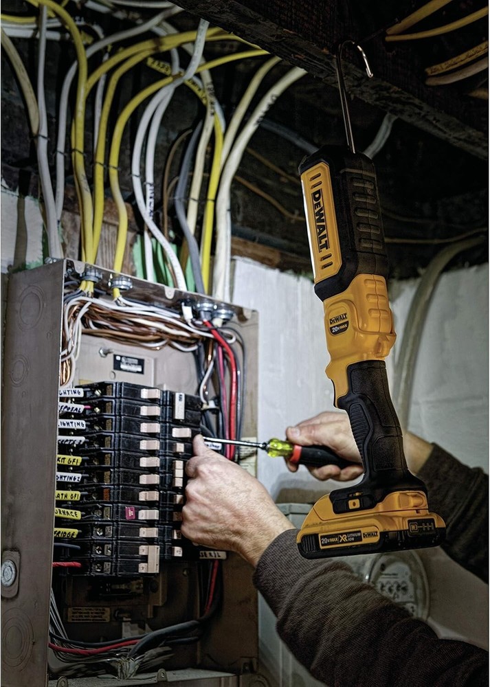 DEWALT 20V MAX LED Work Light, Rechargeable Flashlight, Pivoting Head, (DCL050)