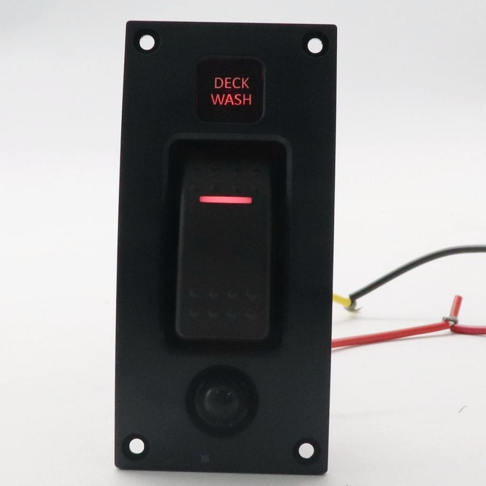 Boat Switch Panel Curved Deck Wash Pump Switch Waterproof Single