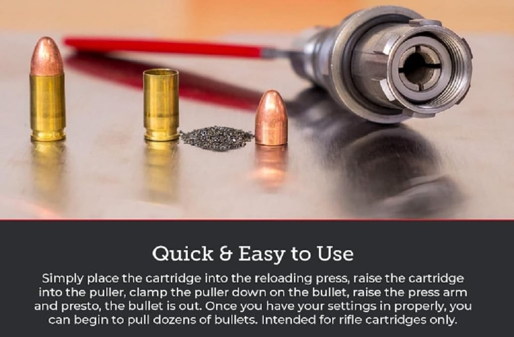 Silky Red Hornady Cam Lock Puller - Essential Reloading Tool for Precision