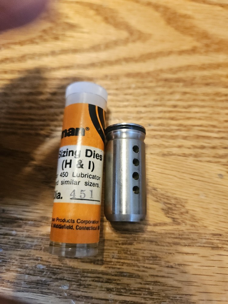 Lyman #451 Lube & Size Die + Case