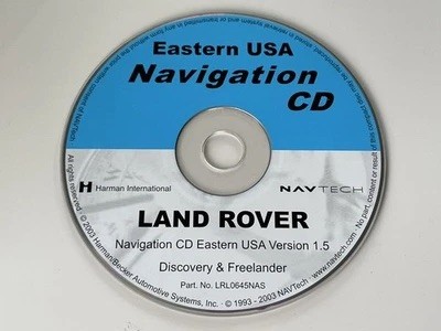 2002 2003 2004 2005 Land Rover Freelander Discovery II Navigation CD EASTERN MAP