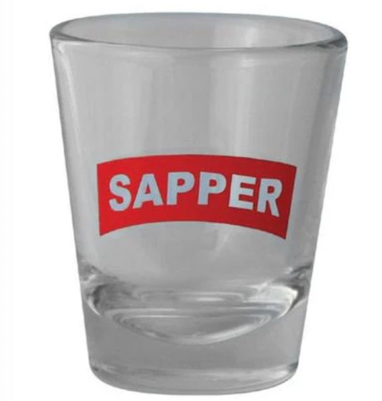 ARMY SAPPER ARC SHOT GLASS