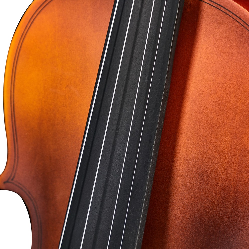 3/4 acoustic violin set (includes case, rosin, tuner, strings, and tone marks)