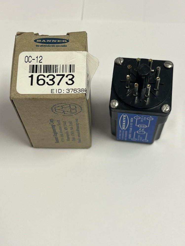 (1) NEW BANNER OC-12 OPTICAL COUPLER 16373