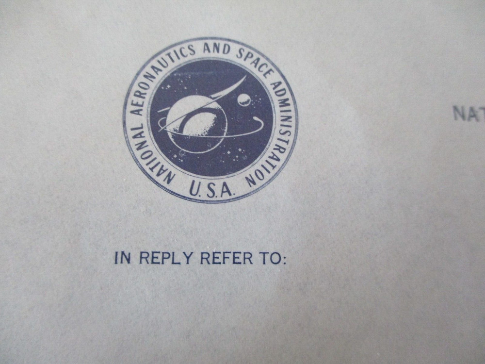 NASA MSFC ROCKET PROPELLANT SLIDE CALCULATOR+SIGNED MEMO+GLOSSARY - ASST DIR M&P