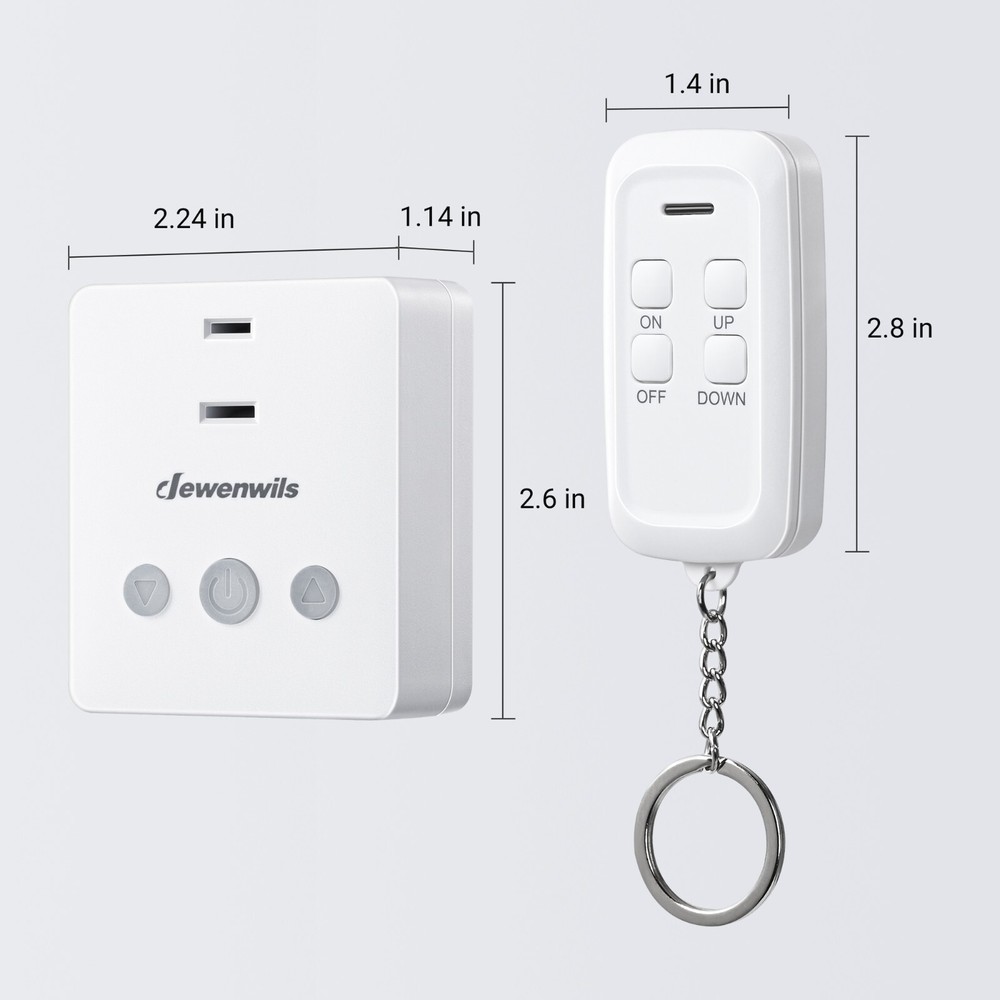 DEWENWILS Dimmer Switches for Led Lights Wireless Remote Light Dimmer 100FTRange