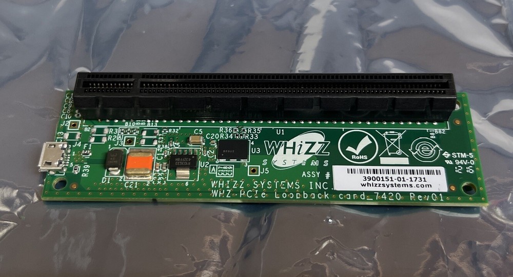 Whizz Systems 3900151-01 ( 3900151-01-1731 ) , PCI Loopback Card