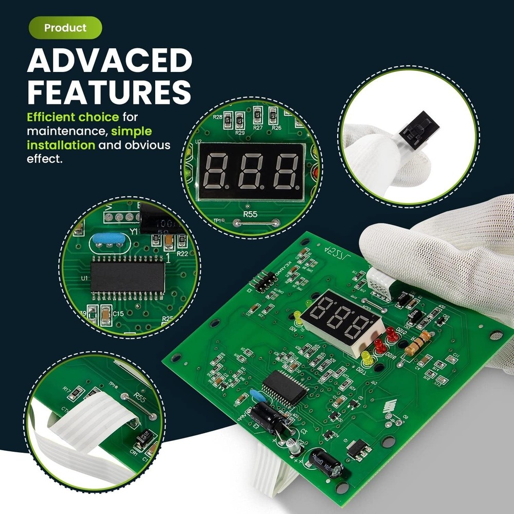Display Board Replacement for Hayward Universal Low Nox Draft Heater IDXL2DB1930
