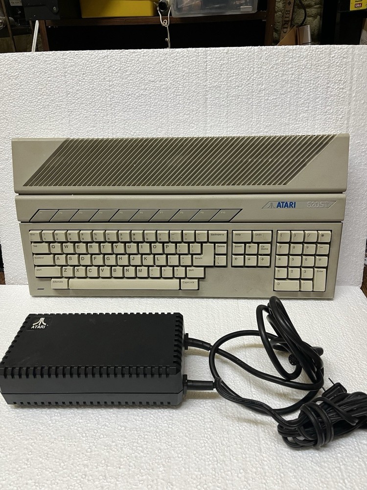 Atari 520ST STM Computer  w/  Power Supply - Tested & Working!