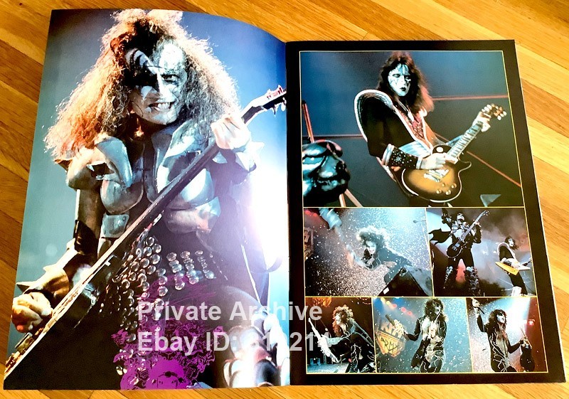 KISS Gene Simmons Japan Tour 1977 Concert Program Book w/ Ticket Stub + Seat Map