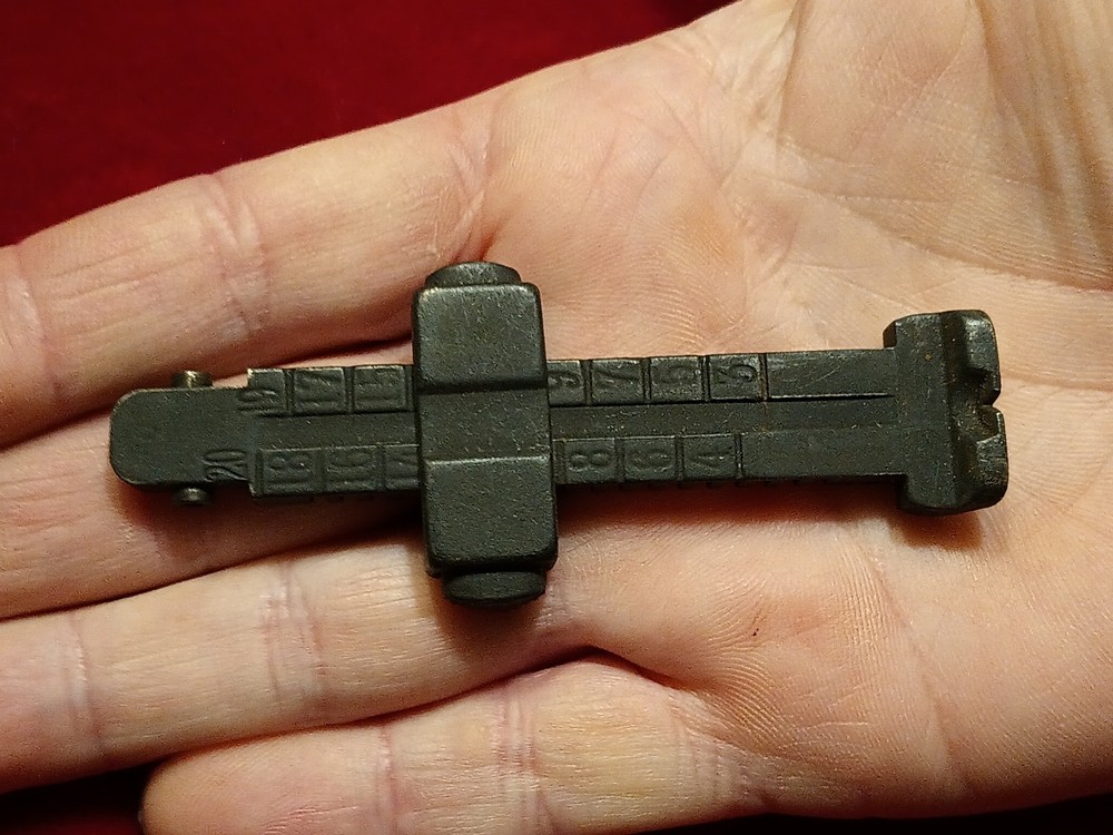 Original German MAUSER Rifle Rear Sight Leaf Assembly Complete With Slider