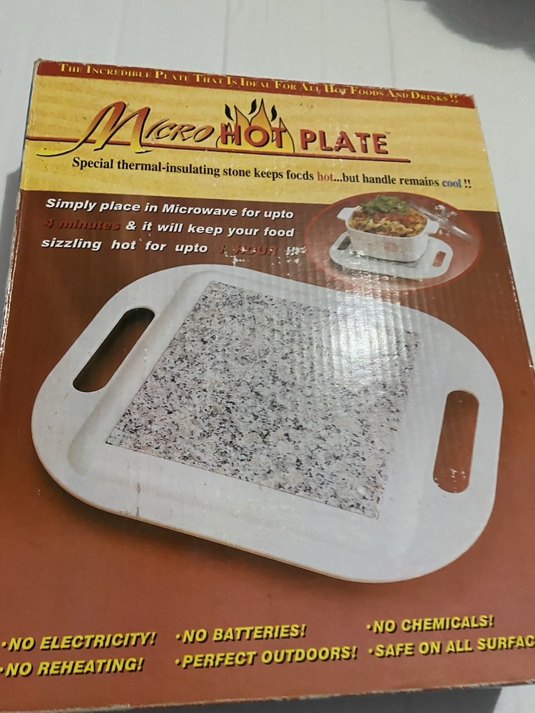 Vintage The Micro Hot Plate New Open Box