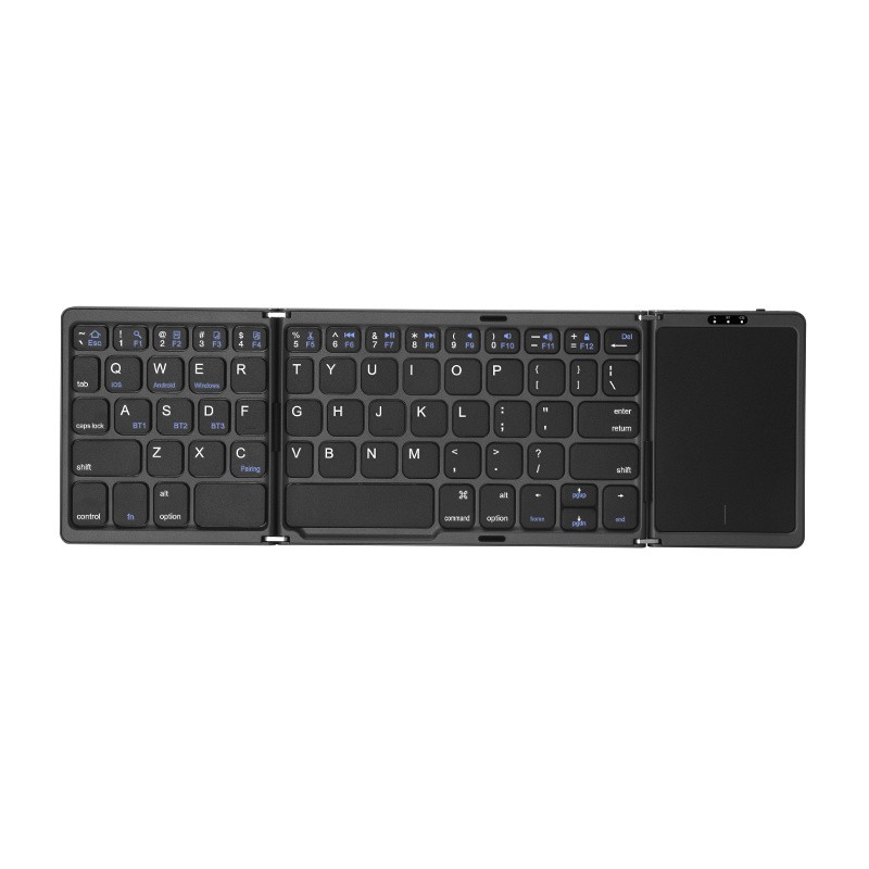 Mini Folding Wireless Bluetooth Keyboard With Touchpad for Laptop Tablet Phone