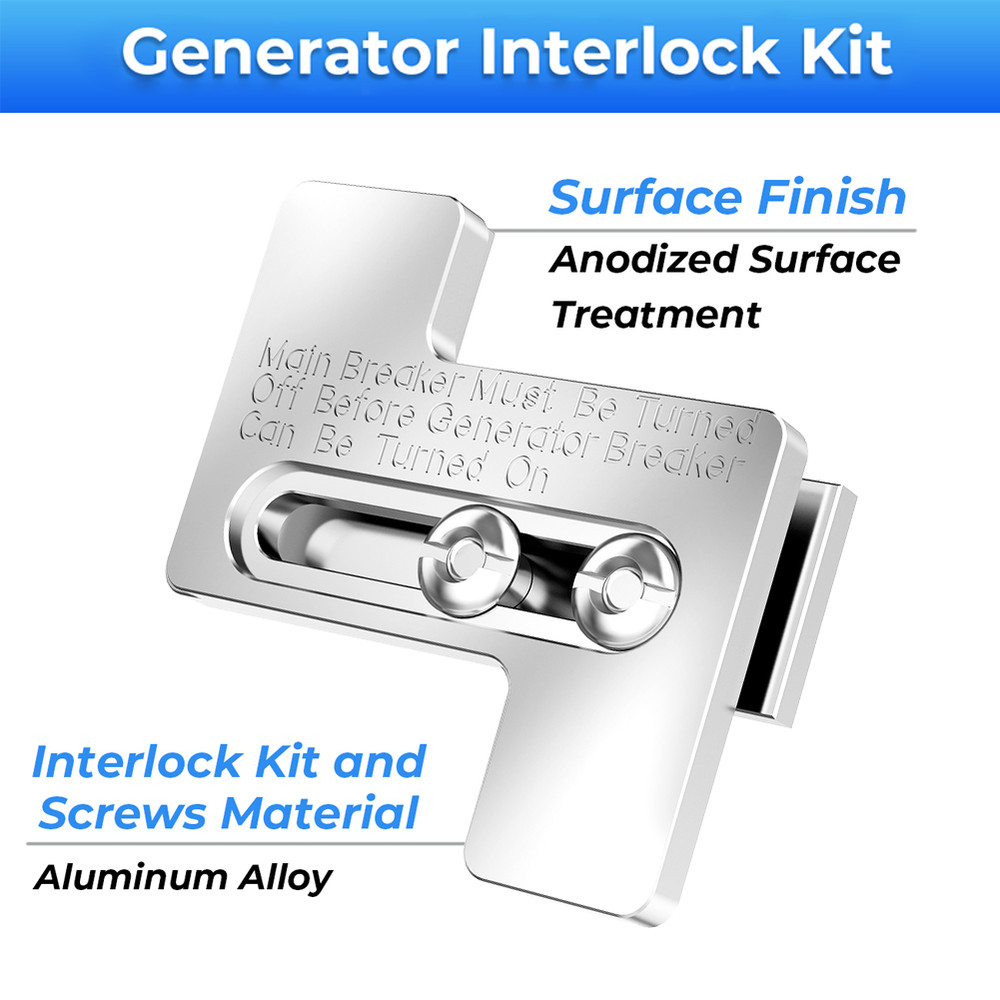 For Challenger Westinghouse 200 Amp Panel Generator Interlock Breaker Panel Kit