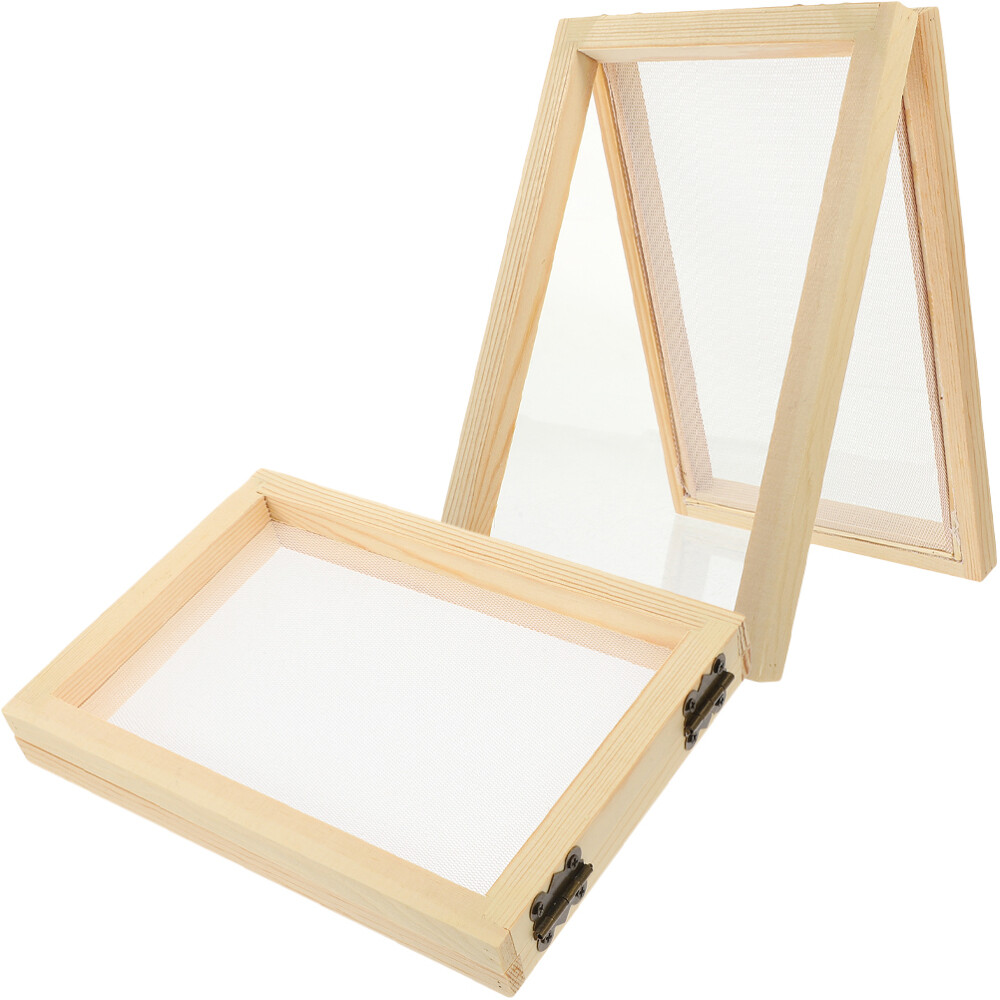 2PCS Paper Making Screens Copper Paper Frame Child DIY Craft Tools Making Deckle