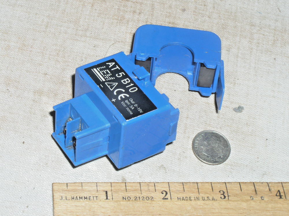 LEM SPLIT CORE CURRENT TRANSFORMER AT5B105 5 A 5A AC TO 10V DC CLIP ON SENSOR