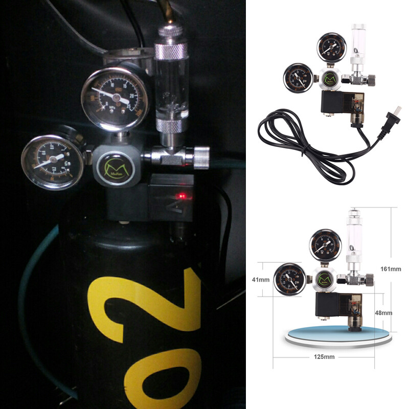 Aquarium CO2 Regulator Check Valve Double Gauge Bubble Counter W21.8 Interface