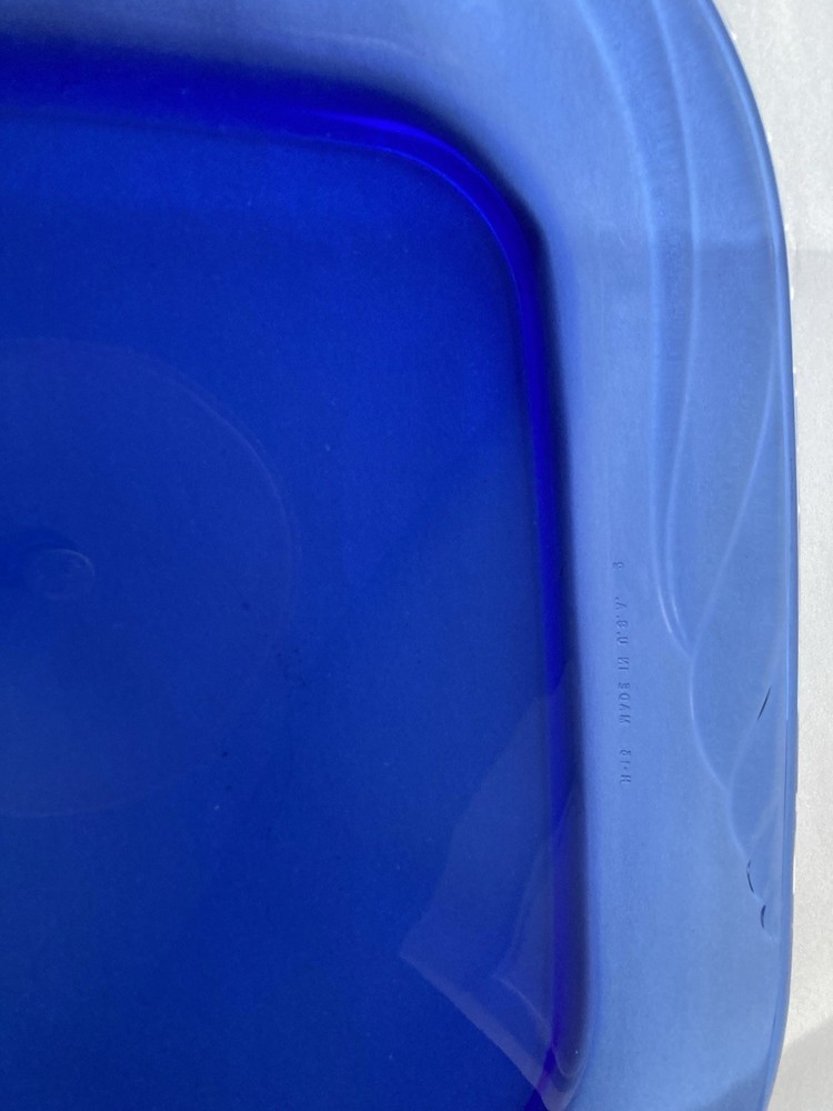 Cobalt Blue Pyrex Corningware H-15 Rectangle Casserole Swirl- Simple Elegance
