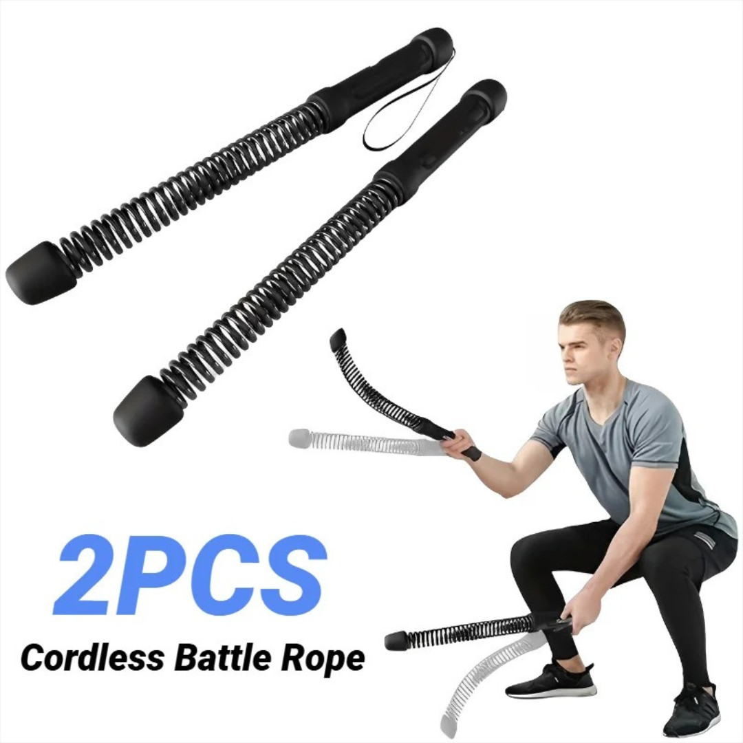 Adjustable Ropeless Cordless Battle Ropes Trainer for Home & Gym Fitness
