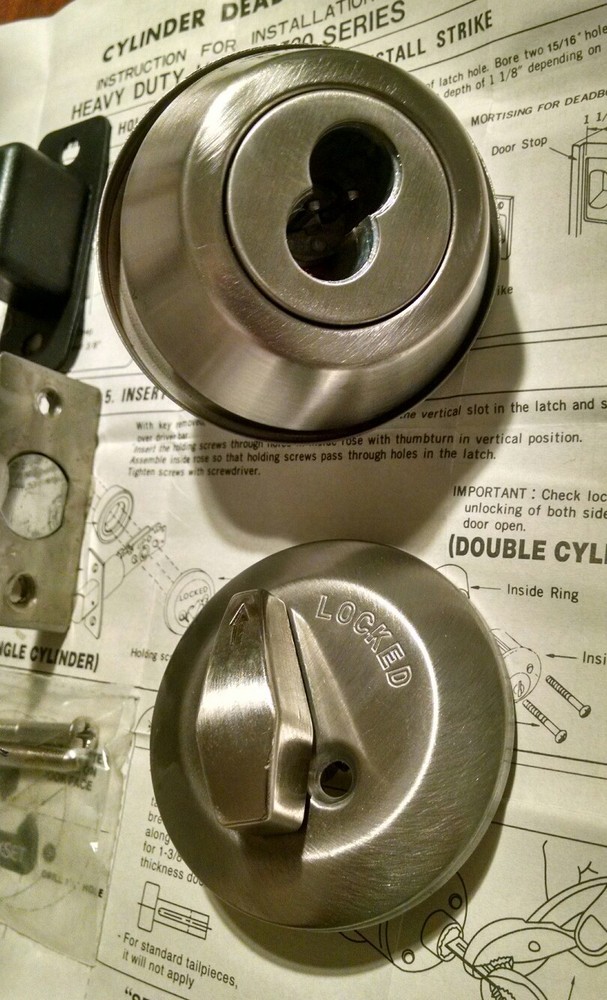 NIB! Lawrence Cylindrical Deadbolt LH560 SFIC Less Core 32D