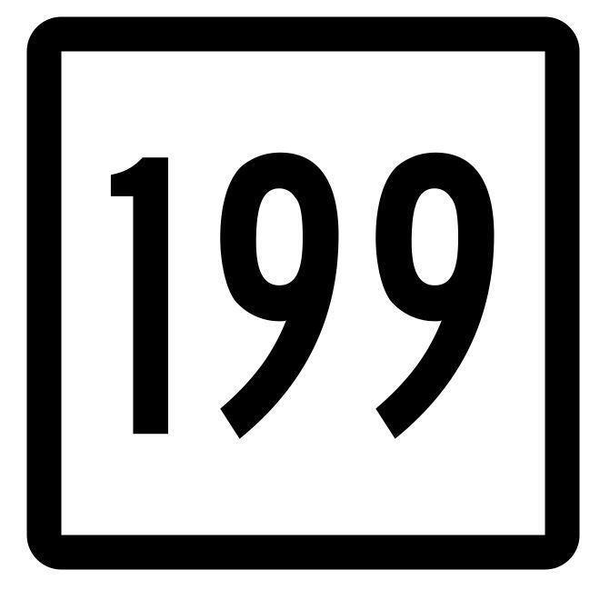 Connecticut State Highway 199 Sticker Decal