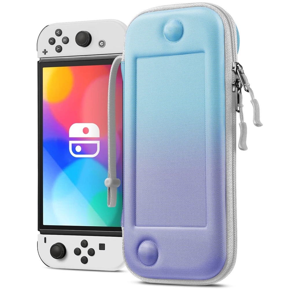 Slim Carrying Case for Nintendo Switch OLED Model 2021/Switch 2017 Storage Bag