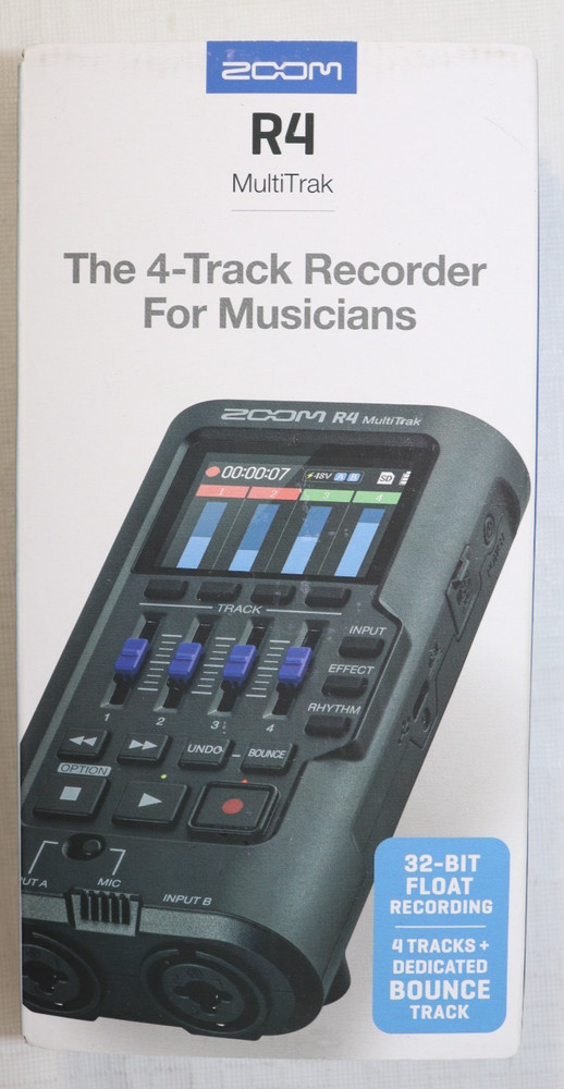 Zoom R4 MultiTrak 32-Bit Float 4-Track Portable Recorder USB Interface