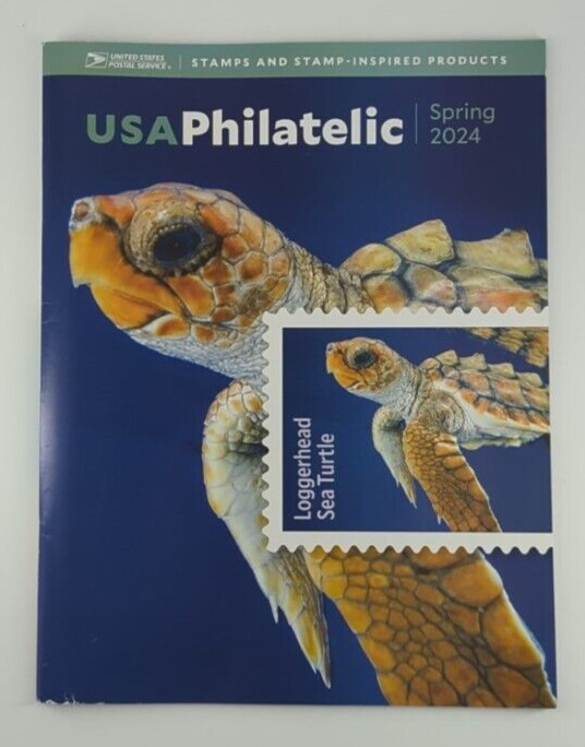 USPS USA Magazine Philatelic Loggerhead Sea Turtle Stamp Collector Spring 2024