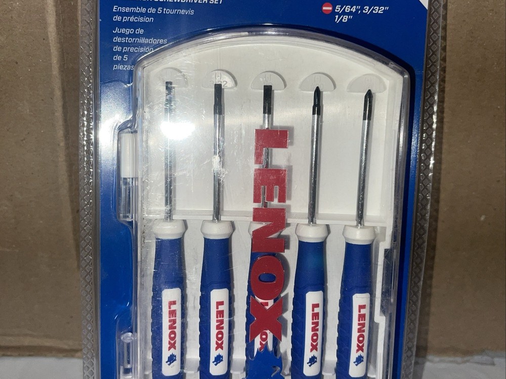 LENOX Tools Screwdriver Set, Precision, 5-Piece (LXHT60918) New