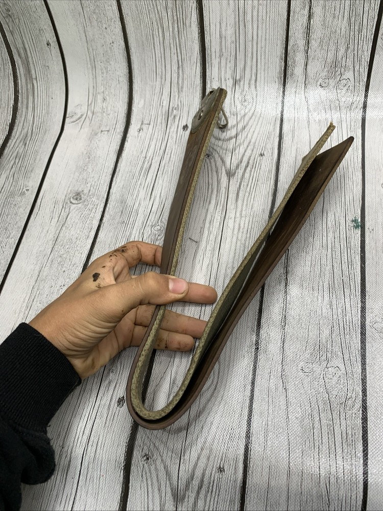 RED IMP Leather Razor Strop Strap BARBER SHARPENING Clip 2-Sections