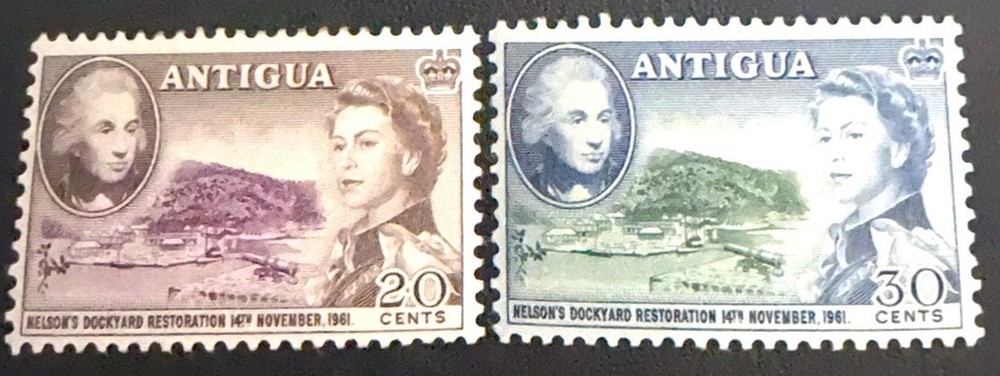 Antigue Stamps #127-128 MLH-OG