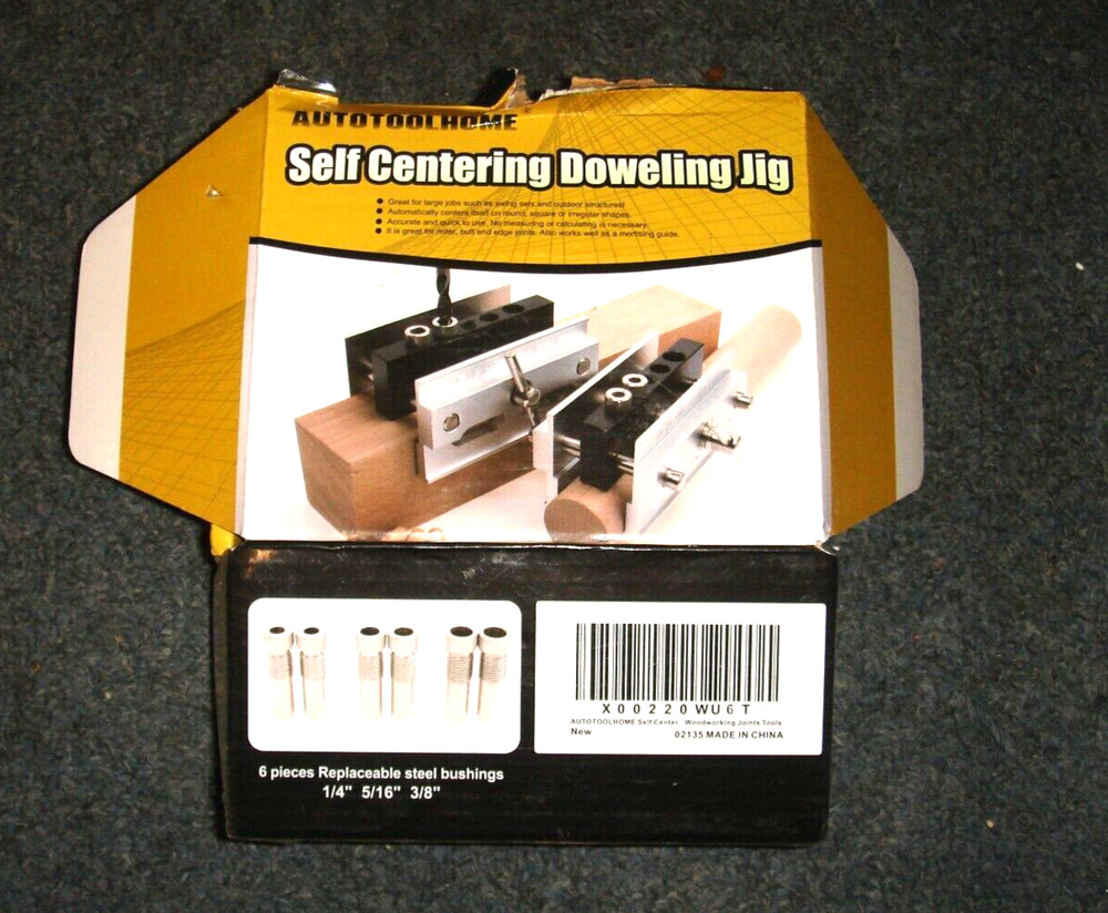 AUTOTOOLHOME Self Centering Doweling Jig NEW OPEN BOX UNUSED.