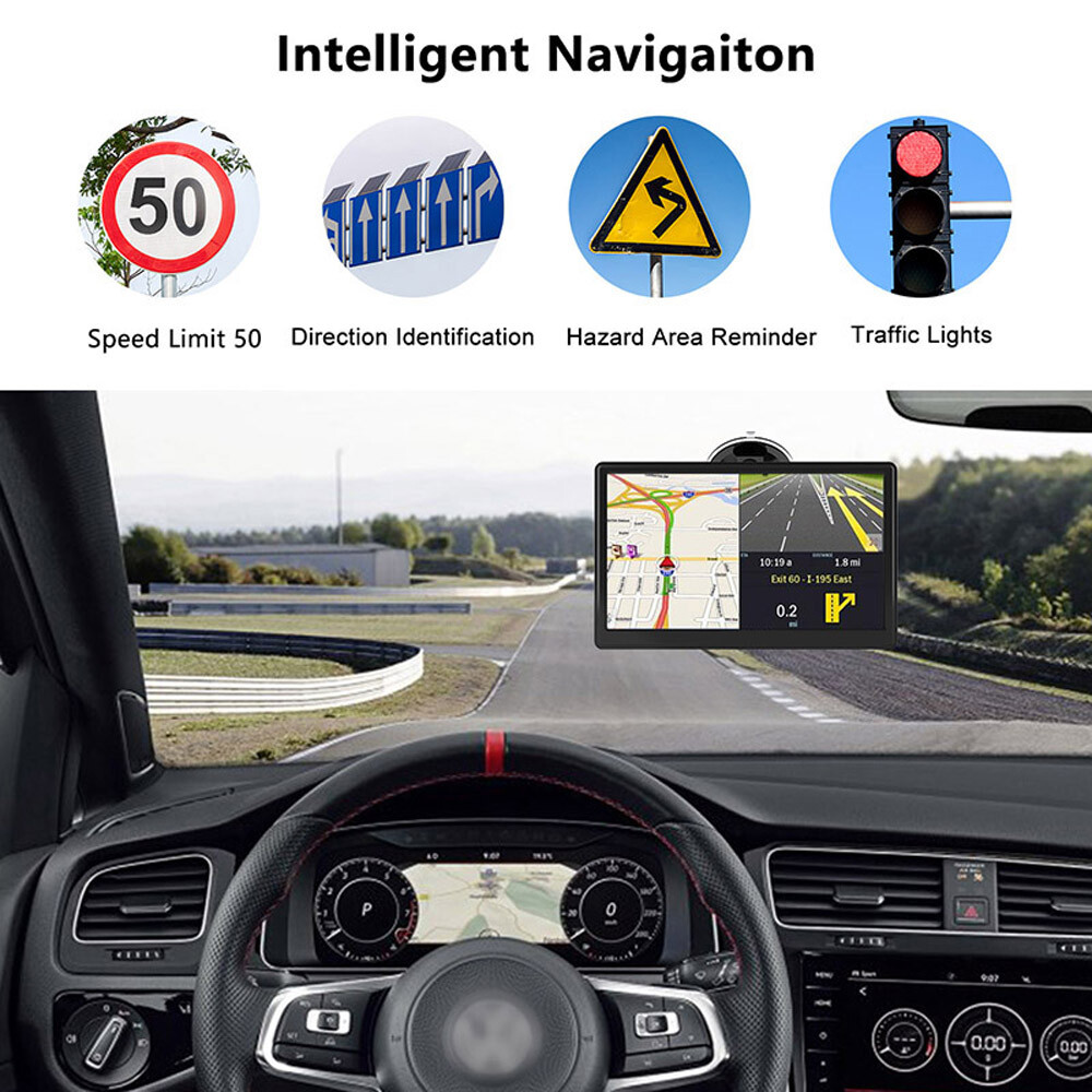 GPS Navigation For Car/Truck Touch Screen Maps w/ Spoken Direction 7" 8G+256M US