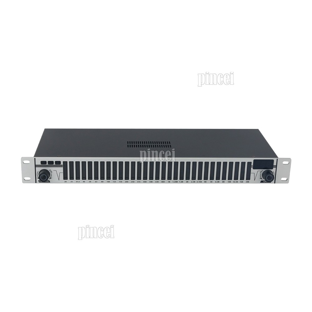 EQ-A31 Professional 31 Band Equalizer Digital Equalizer (Silver) for Stage Home