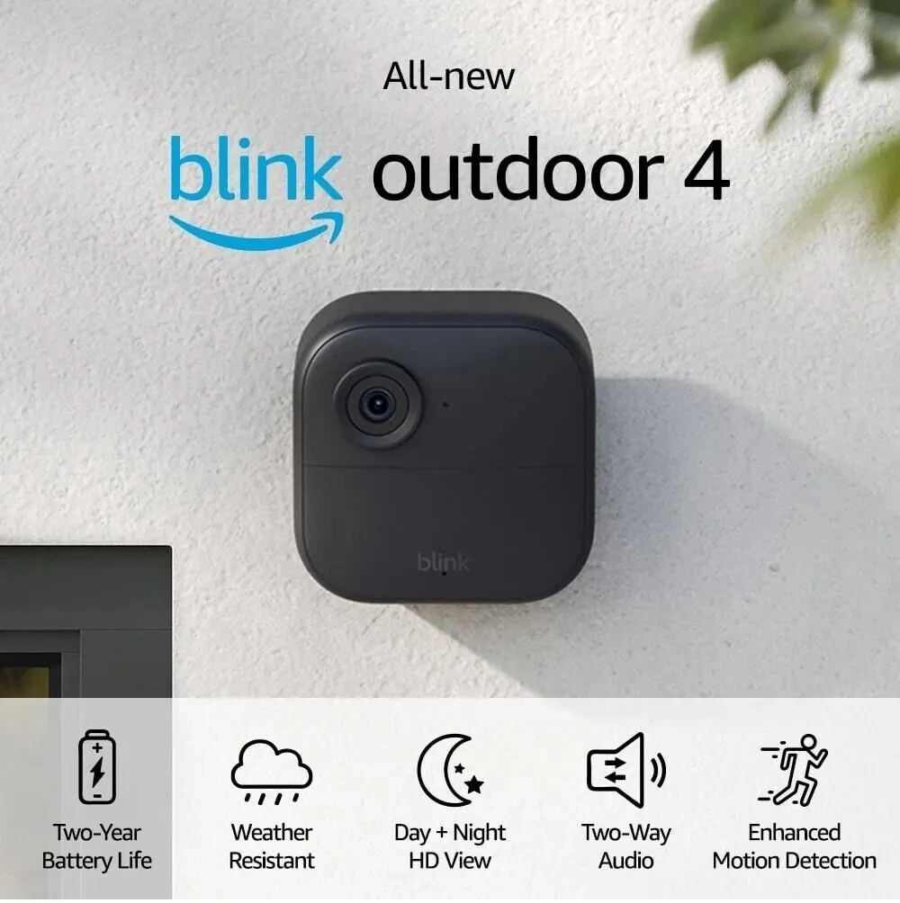 2024 Blink Outdoor 4 (4th Gen) 5 Camera Wireless HD Home Security System Kit NEW