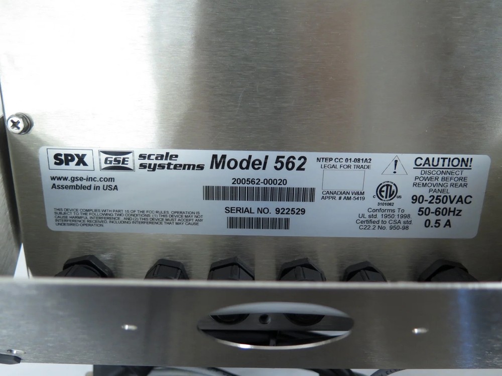 GSE 560 / 200562-00020 Scale Digital Weight Indicator