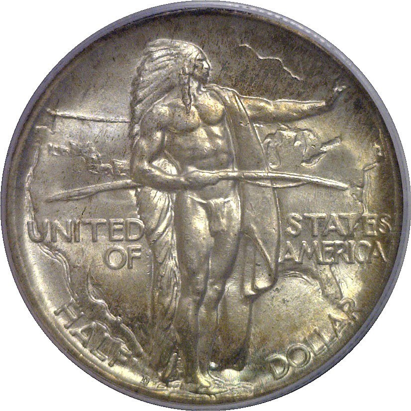 1934-D Oregon Trail Commemorative Half Dollar PCGS MS-66