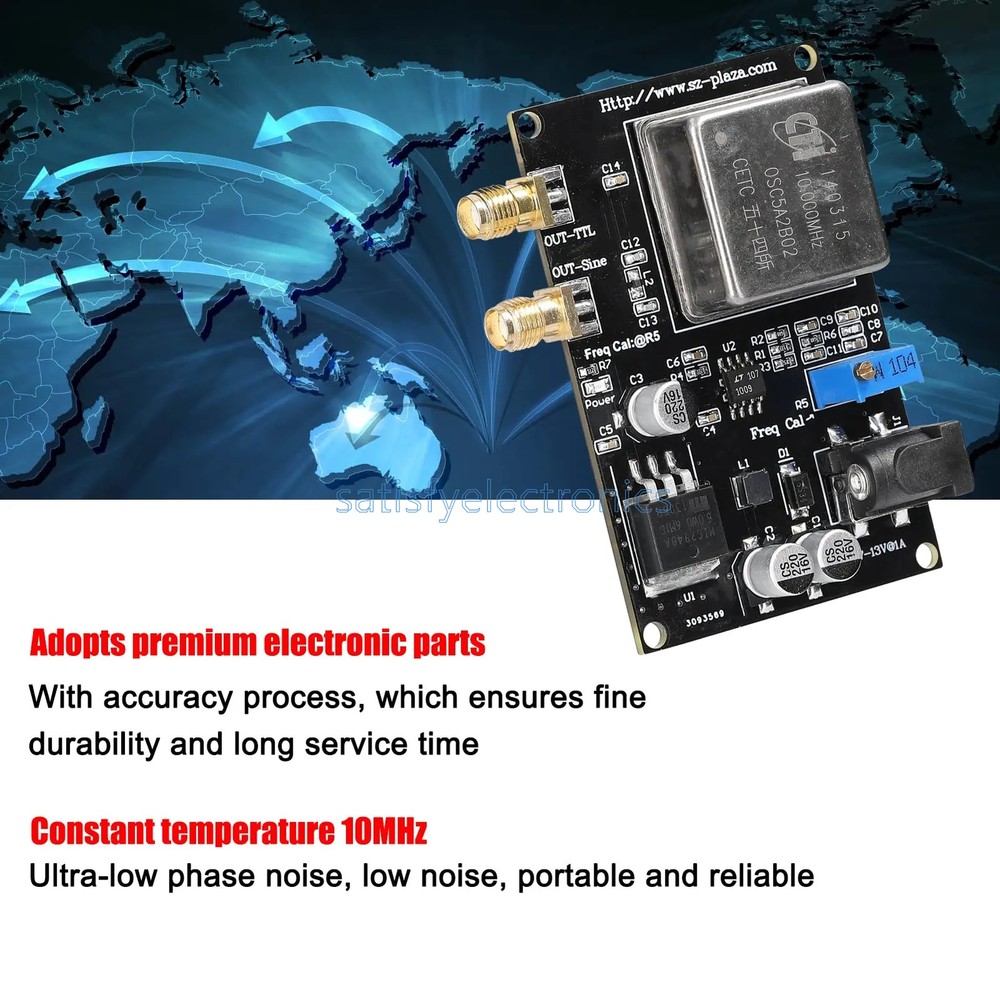 1PCS 10MHz Frequency Standard Module Adjustable Oscillator Module OCXO