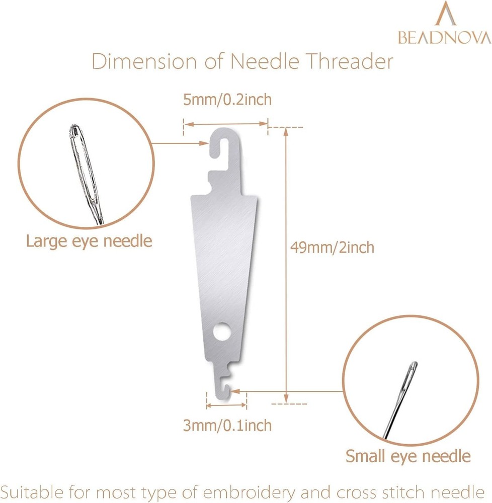 Needle Threaders 20Pcs Stainless Steel Sewing Needle Threader Tool Needle Thread