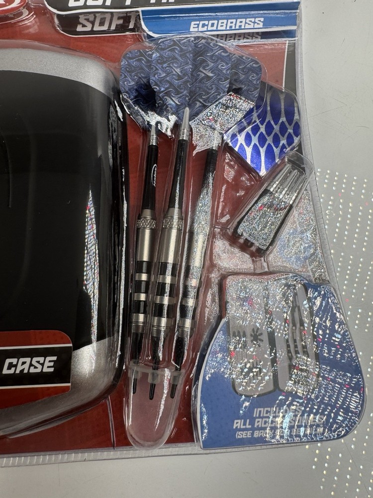 Halex Softech 3.0 Soft Tip Darts Ecobrass with Case New