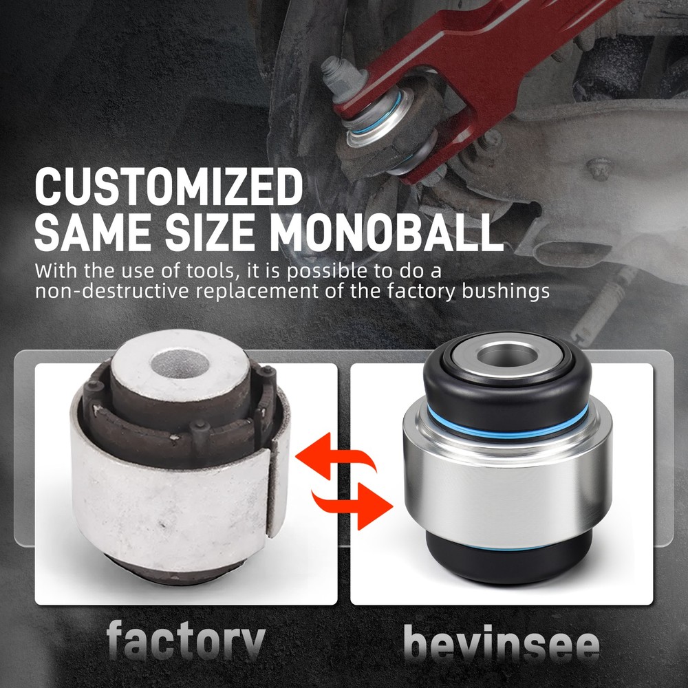 Rear Lower Control Arm Trailing Arm Monoball Bushing For BMW E90/E91/E92/E93 E84