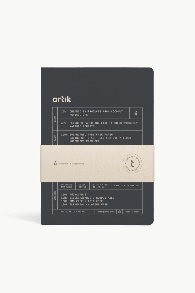 Artik A5 Notebook in Coconut - Dotted - NEW