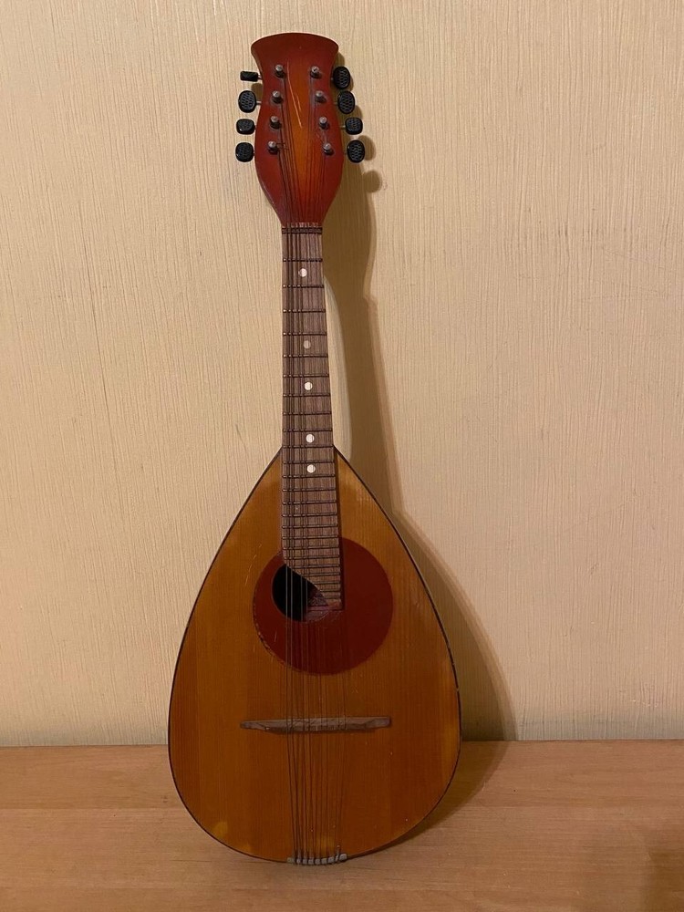 Mandolin USSR Soviet Folk Instrument 8 String Vintage