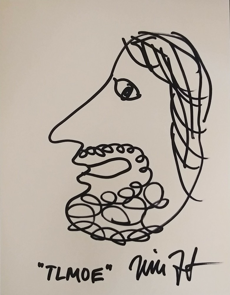 Will Forte - last man on Earth -  signed sketch