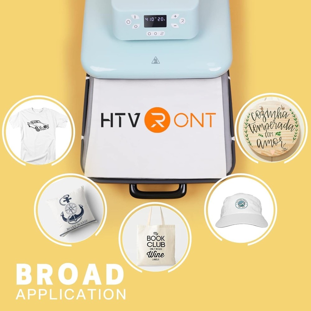 Heat Press 15x15 with Auto Release Feature, Fast Heating & Stable Temperature