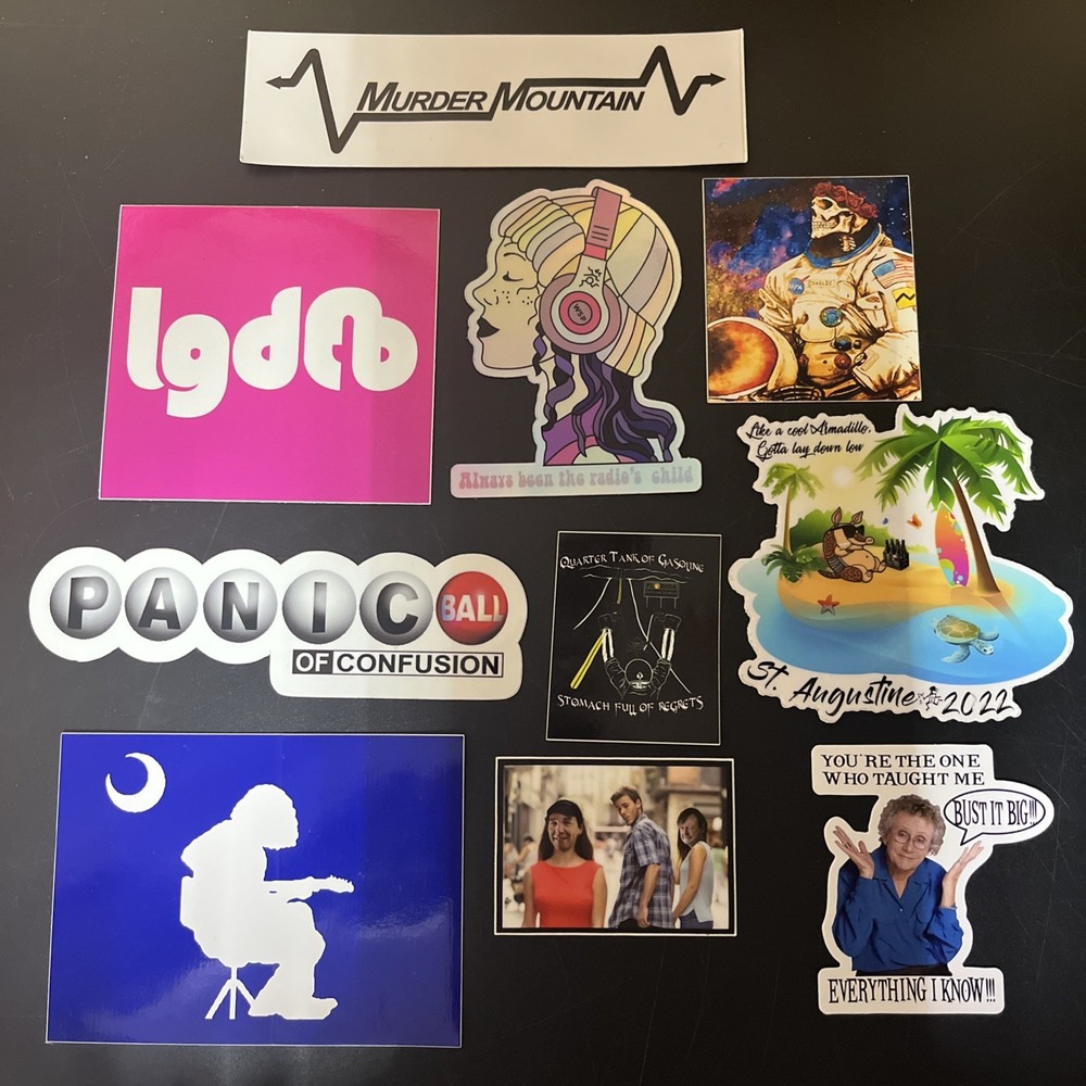 Widespread Panic Sticker Lot 10 Stickers