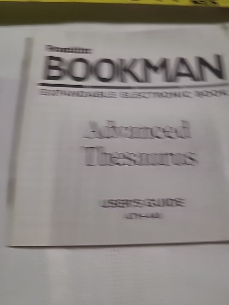 Vtg. Franklin Bookman Computer Spelling Ace (Bin C)
