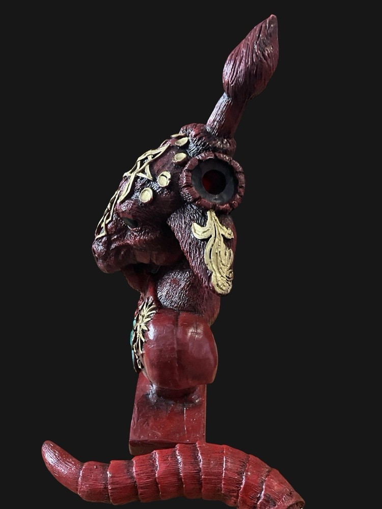 Baphomet Horned Sabbatic Goat Solve Et Coagula Statue 12”