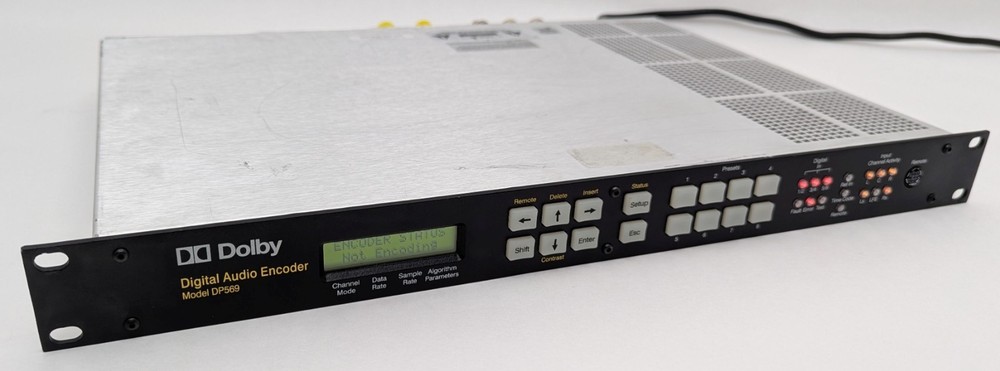Dolby DP569 Multichannel Digital Pro Audio Encoder AC-3 DTV DP 569 1U Rackmount
