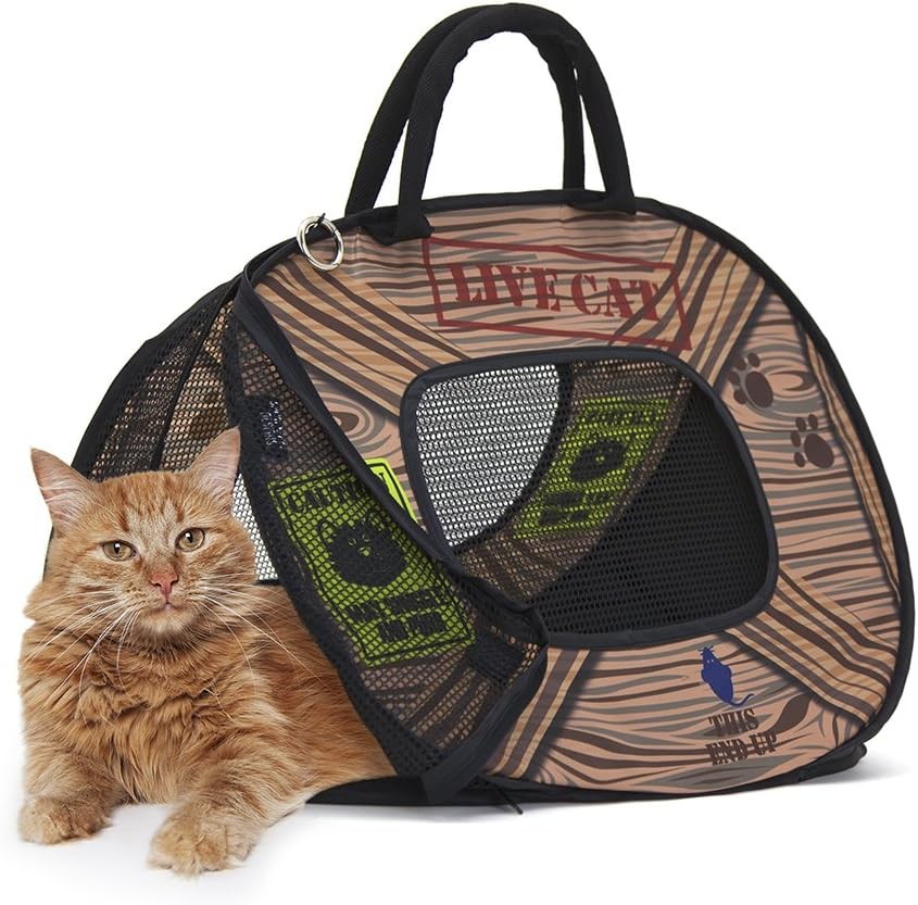 SportPet Designs Pop Open Cat Carrier (Pattern) 20", Pattern